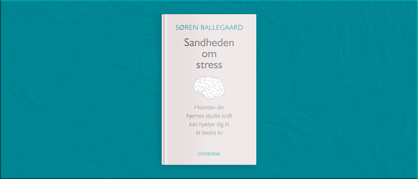 Bogen, Sandheden om stress på blå baggrund.