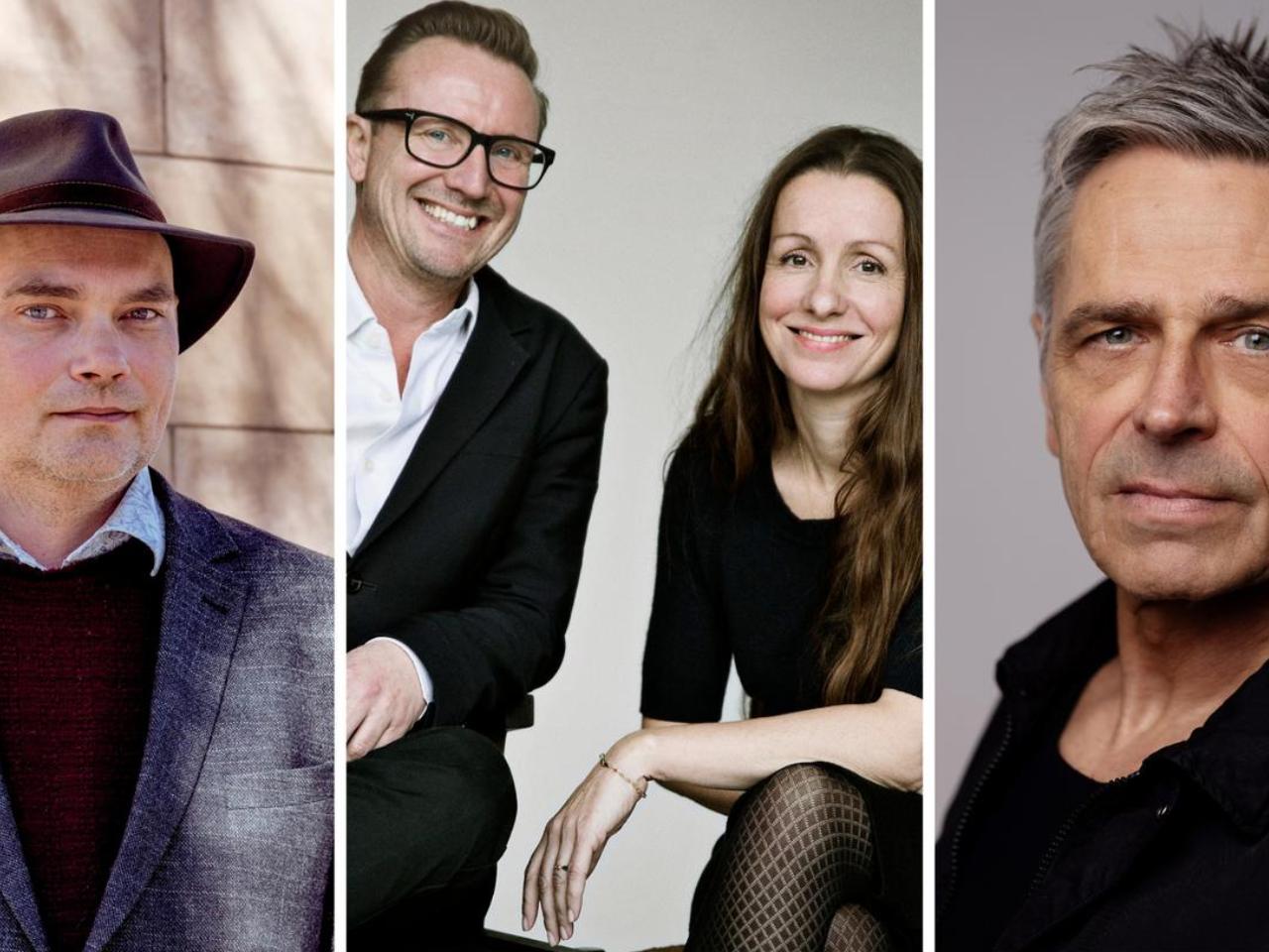 Harald Voetmann, Michael Falch og Sabine Lemire/Rasmus Bregnhøi